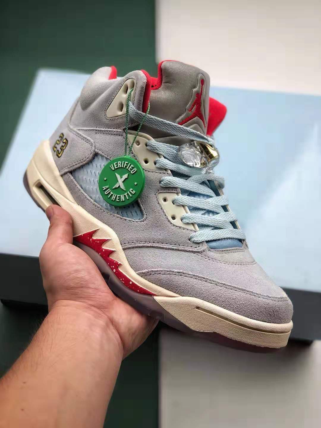Trophy Room x Air Jordan 5 Retro 'Ice Blue' CI1899-400 - Limited Edition Release