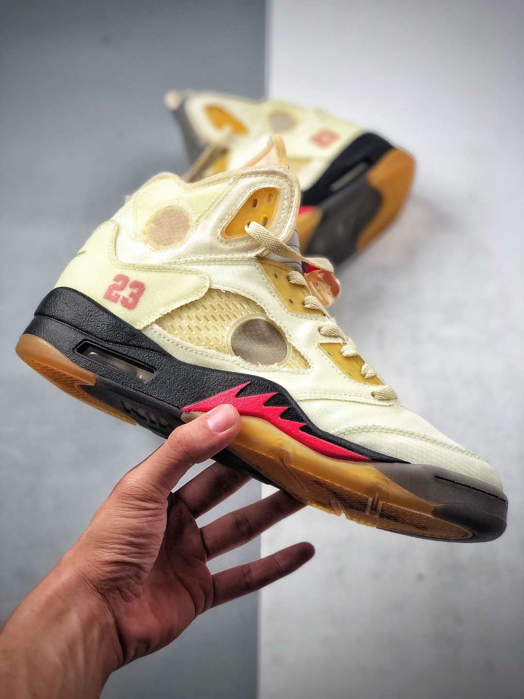 Off-White x Air Jordan 5 SP 'Sail' DH8565-100 – Exclusive Collaboration Sneakers