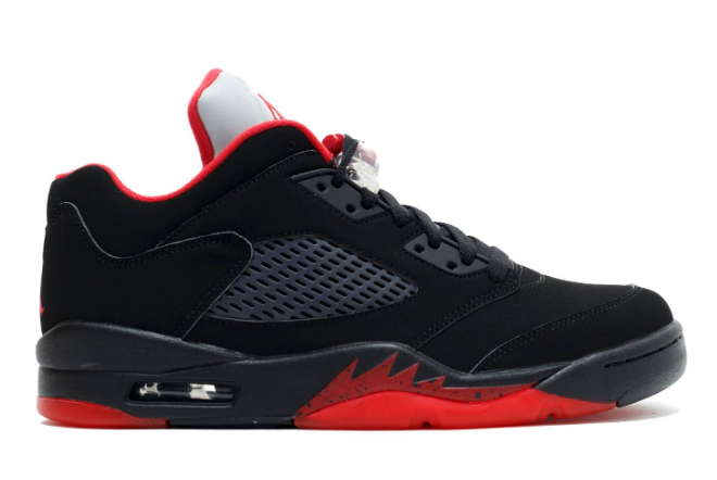 Air Jordan 5 Retro Low 'Alternate 90' 819171-001 - Shop the Classic Red and Black Colorway