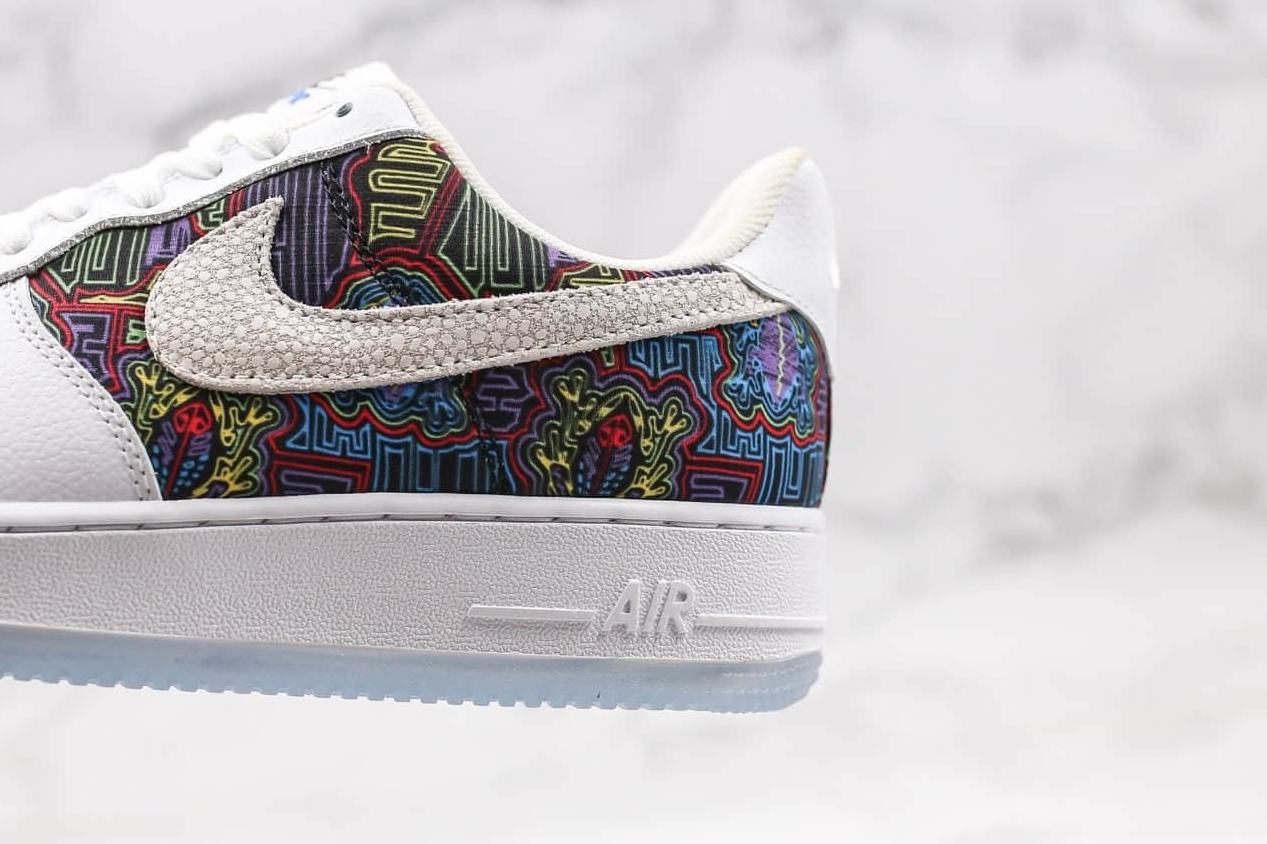 Nike Air Force 1 Low Puerto Rico WhiteMulticolor CJ1620-100 - Exclusive Design & Style | Limited Edition