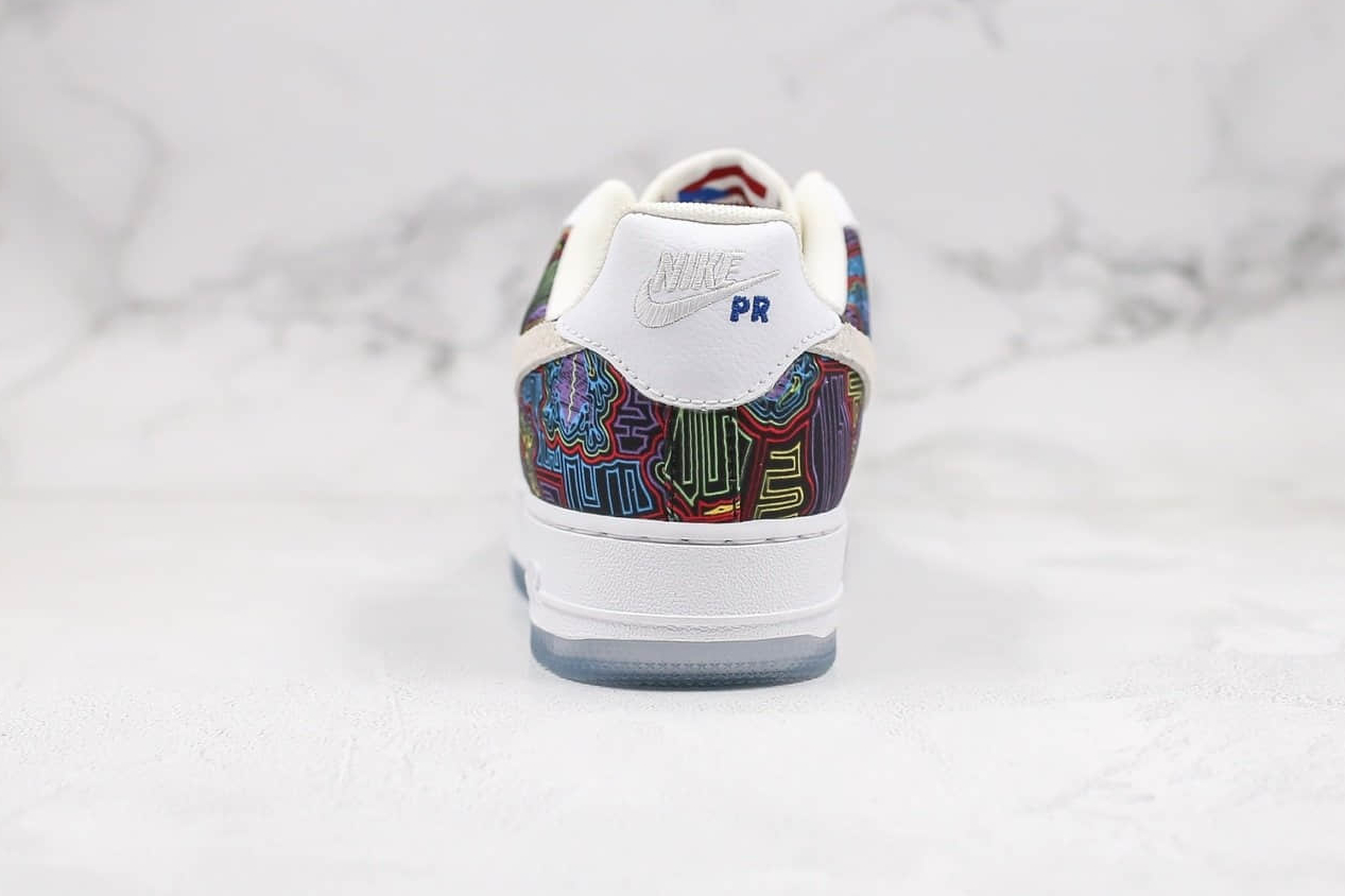 Nike Air Force 1 Low Puerto Rico WhiteMulticolor CJ1620-100 - Exclusive Design & Style | Limited Edition