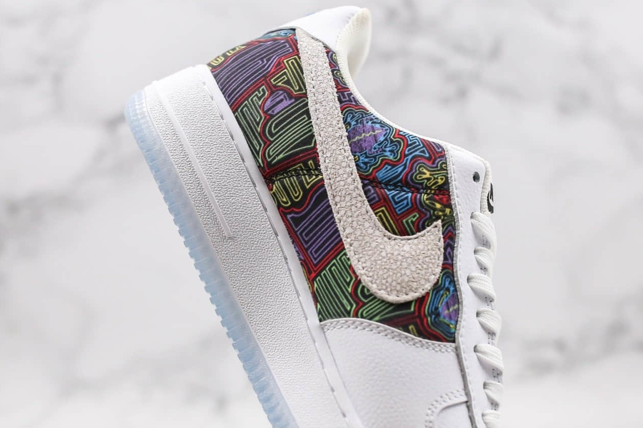Nike Air Force 1 Low Puerto Rico WhiteMulticolor CJ1620-100 - Exclusive Design & Style | Limited Edition
