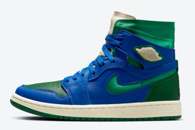 Aleali May x Air Jordan 1 Zoom Comfort Green/Royal Blue DJ1199-400 - Exclusive Sneaker Collaboration