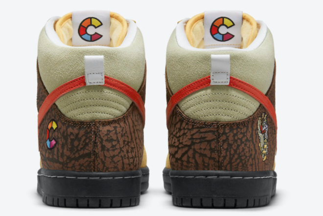 Color Skates x Nike SB Dunk High 'Kebab and Destroy' CZ2205-700 - Limited Edition Collaborative Sneakers