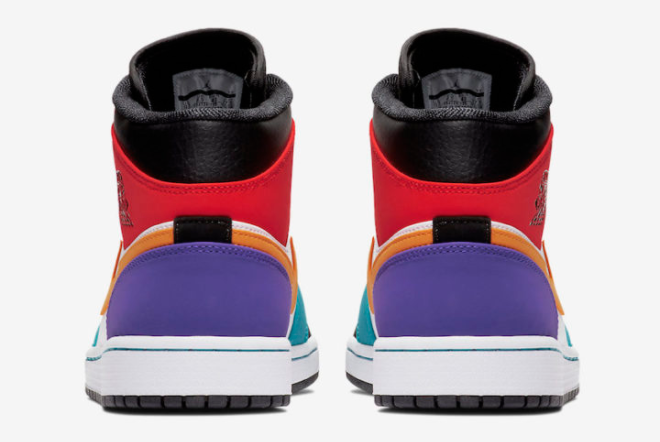 Air Jordan 1 Mid Bred Multi-Color 554724-125: Classic Style with a Multicolored Twist