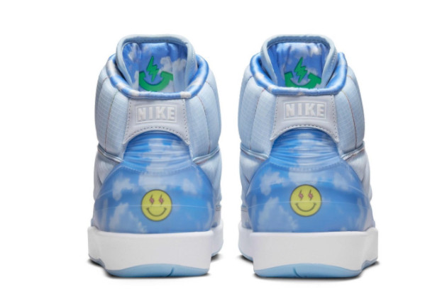 J Balvin x Air Jordan 2 Celestine Blue/White-Multi-Color DQ7691-419 – Iconic Collab for Fashion-forward Sneakerheads