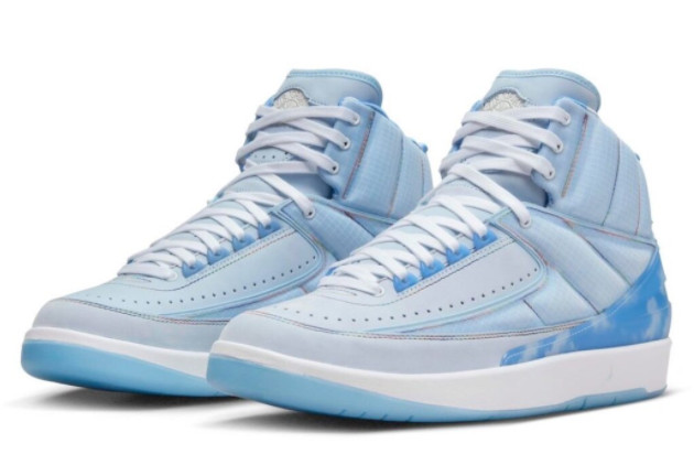 J Balvin x Air Jordan 2 Celestine Blue/White-Multi-Color DQ7691-419 – Iconic Collab for Fashion-forward Sneakerheads