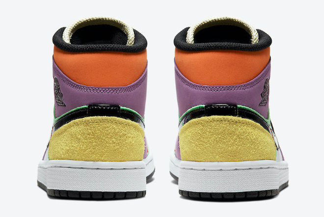 Air Jordan 1 Mid SE 'Lightbulb' Multi-Color CW1140-100: Trendy Sneakers for a Stylish Look.