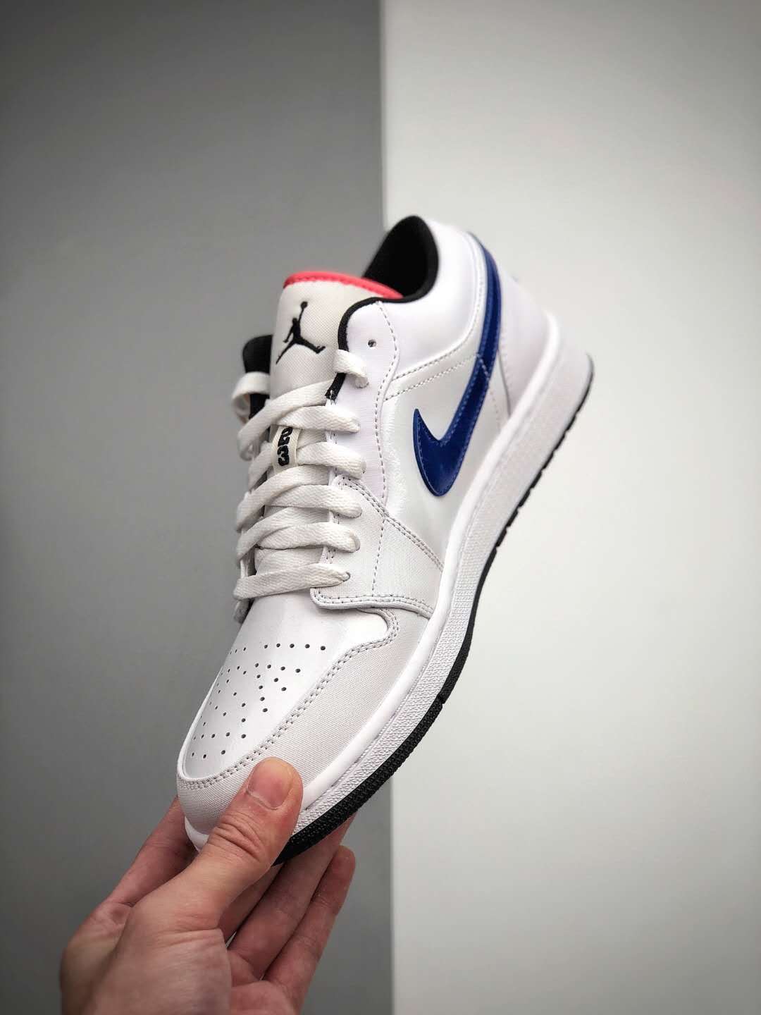 Air Jordan 1 Low 'Multi-Color Swoosh' CW7009-100 - Trendy Low-Top Sneaker