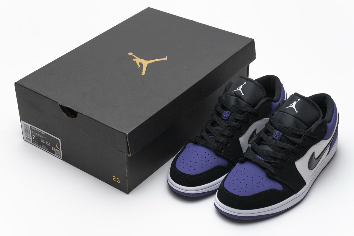 Air Jordan 1 Low Court Purple Sneakers - 553558-125 | Limited Edition