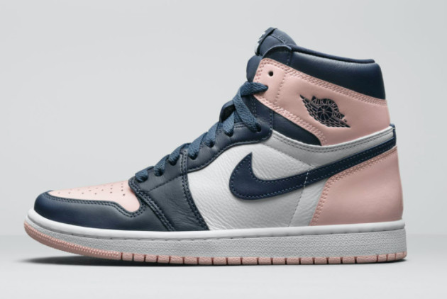 Air Jordan 1 High OG 'Bubble Gum' Atmosphere-White-Laser Pink-Obsidian - Stylish and Trendy Footwear