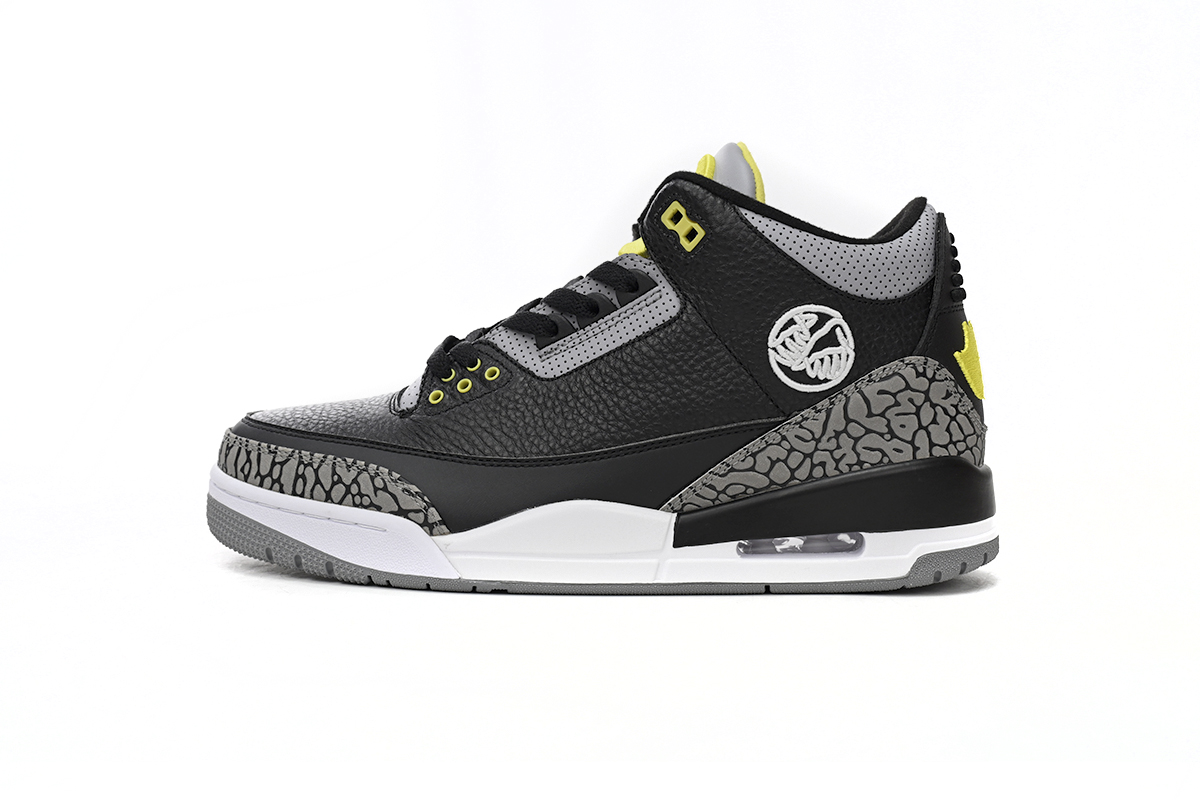 Air Jordan 3 Retro Oregon Ducks Pit Crew Black Gray Dark Green H011-MNJDLS-5 - Limited Edition Sneakers for Ducks Fans!