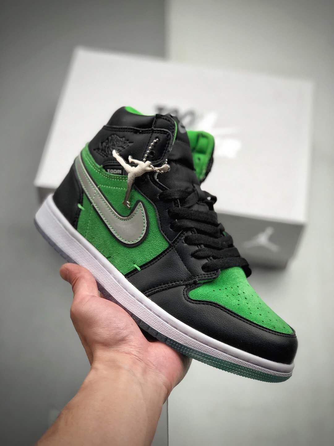 Air Jordan 1 High Zoom Rage Green CK6637-300: Premium Style with Vibrant Green Accents