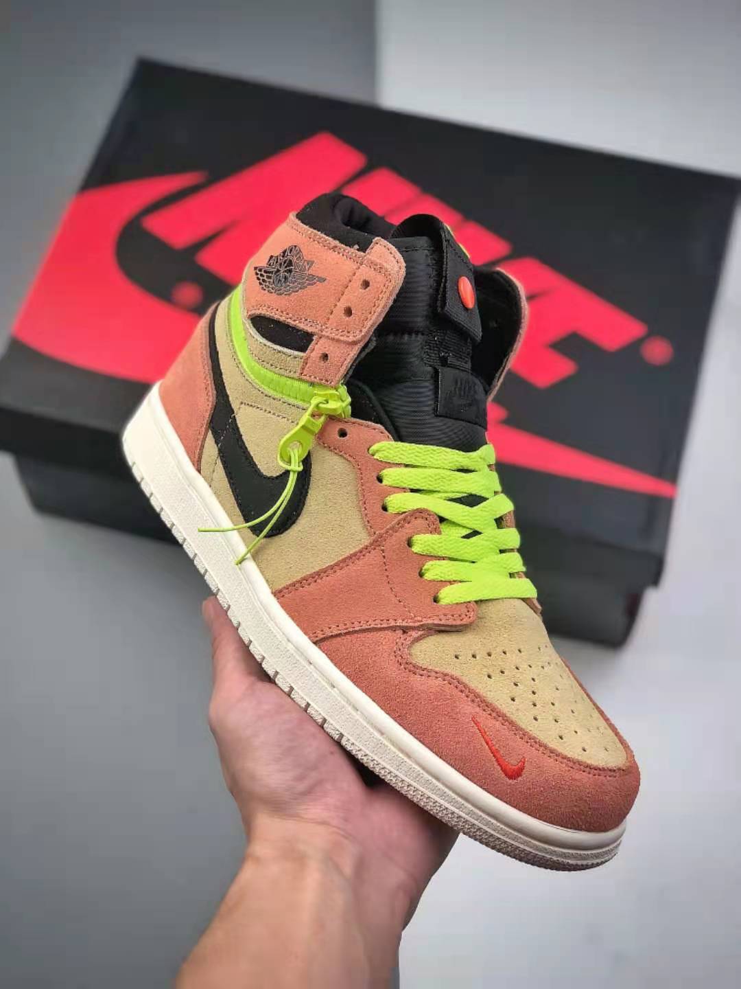 Air Jordan 1 High Switch 'Pink Volt' CW6576-800 - Trendy & Vibrant Sneakers