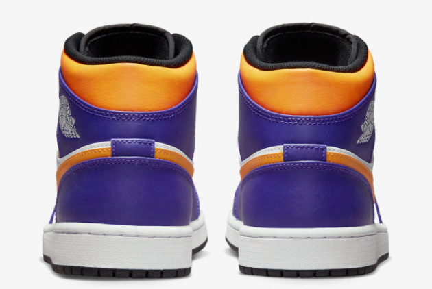 Air Jordan 1 Mid 'Lakers' Dark Concord/Taxi-White-Black DQ8426-517 | Stylish and Iconic Sneaker for Basketball Enthusiasts