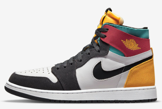 Air Jordan 1 Zoom CMFT 'Multi-Color' Anthracite/Gold/Teal-Pink CT0978-016