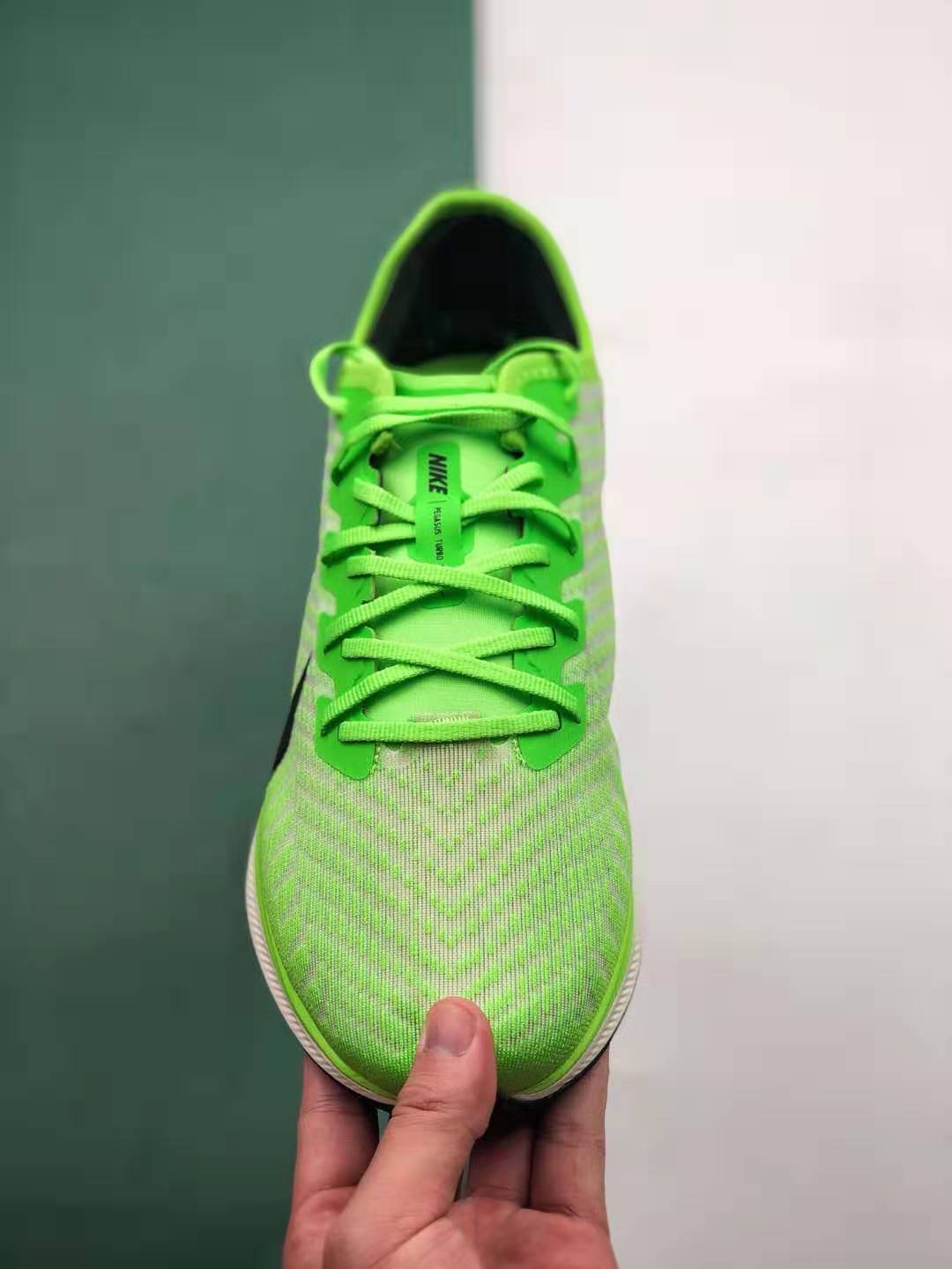 Nike Zoom Pegasus Turbo 2 Electric Green Running Shoe AT2863 300 - Lightweight and Responsive | Shop Now!