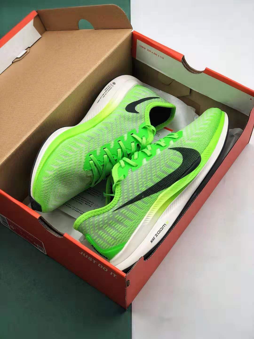 Nike Zoom Pegasus Turbo 2 Electric Green Running Shoe AT2863 300 - Lightweight and Responsive | Shop Now!