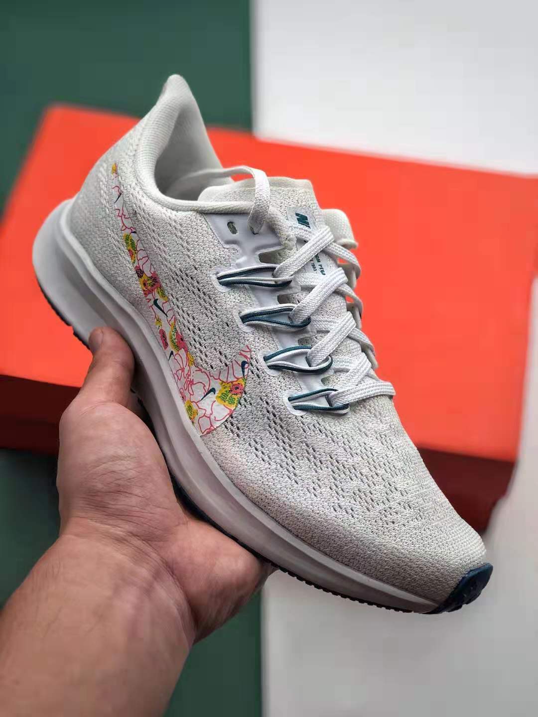 Nike Air Zoom Pegasus 38 White Print Action Green Hyper Royal DM3274-100 | Shop Now
