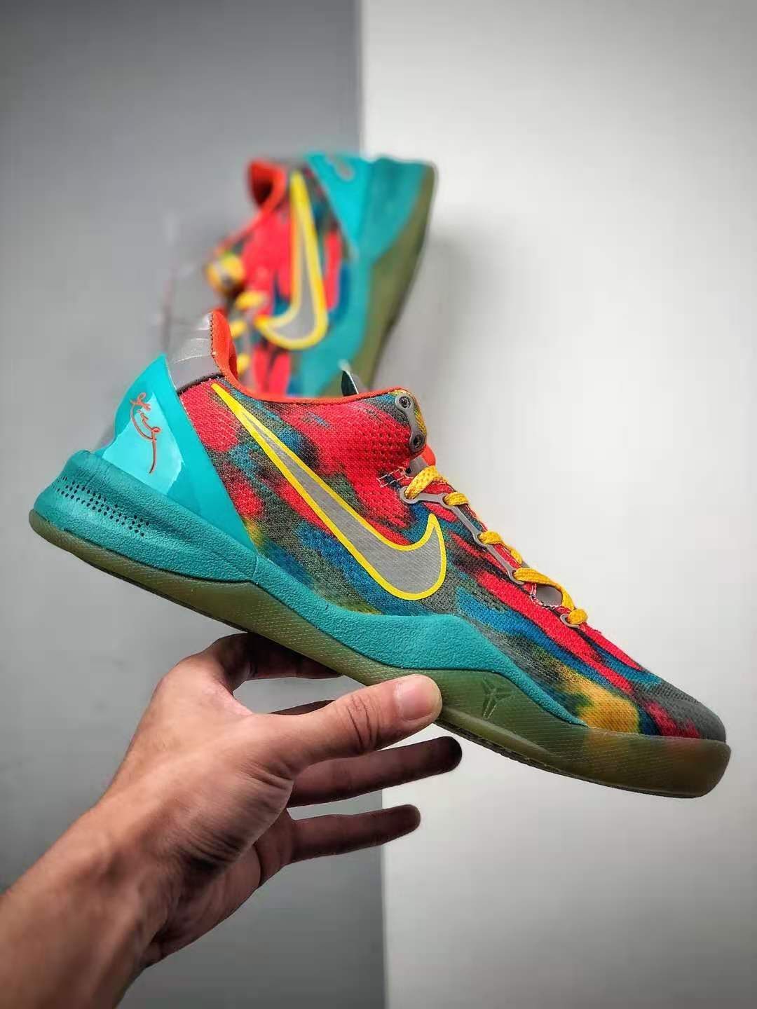 Nike Zoom Kobe 8 System GC Venice Beach Orange Blue Multi-Color 555286-002