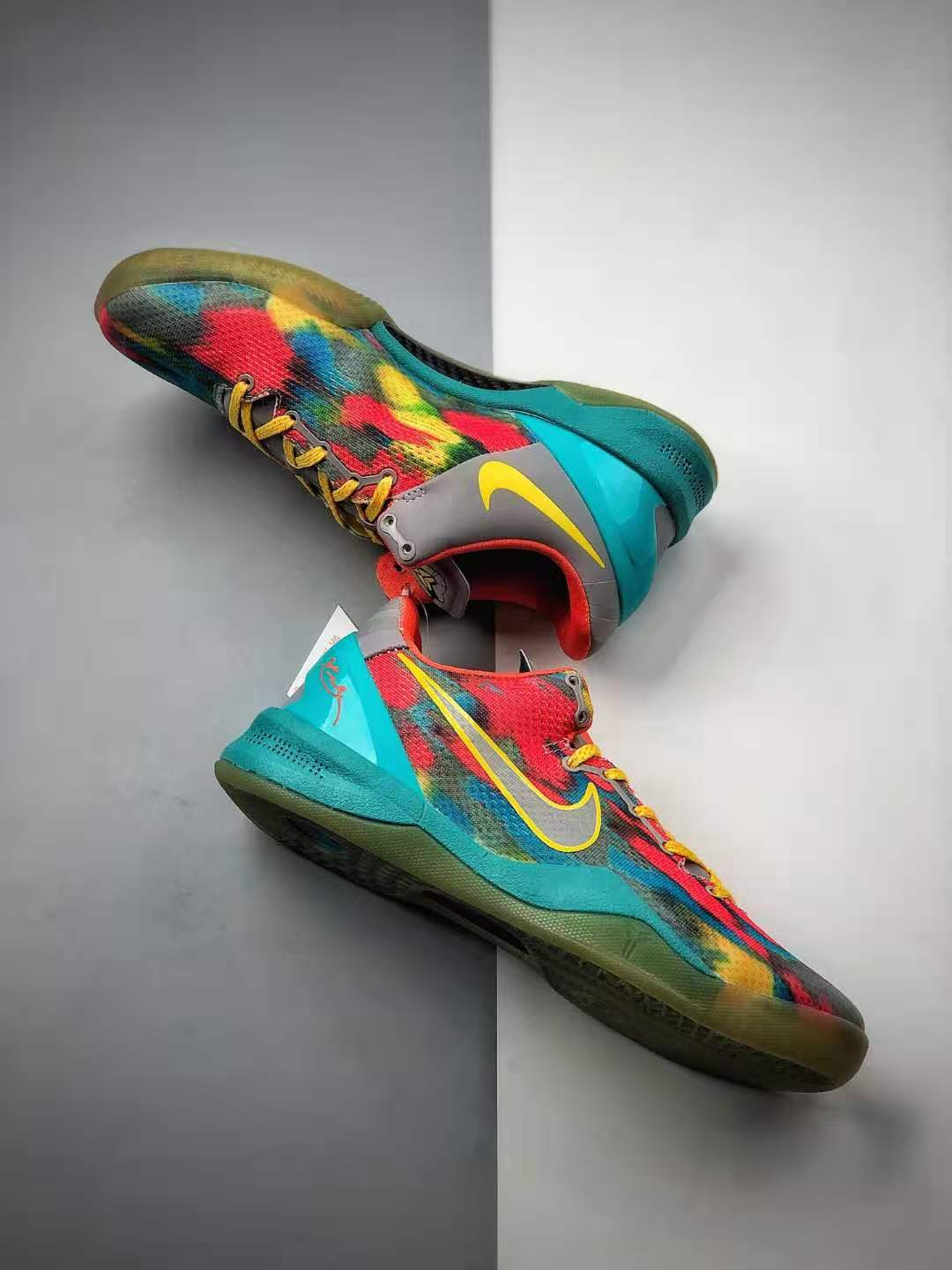 Nike Zoom Kobe 8 System GC Venice Beach Orange Blue Multi-Color 555286-002