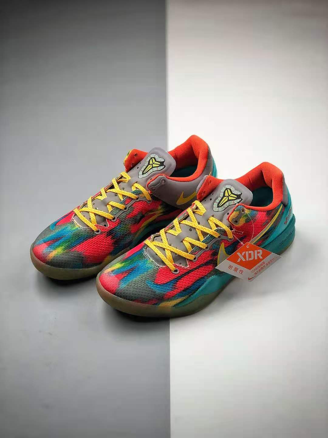 Nike Zoom Kobe 8 System GC Venice Beach Orange Blue Multi-Color 555286-002