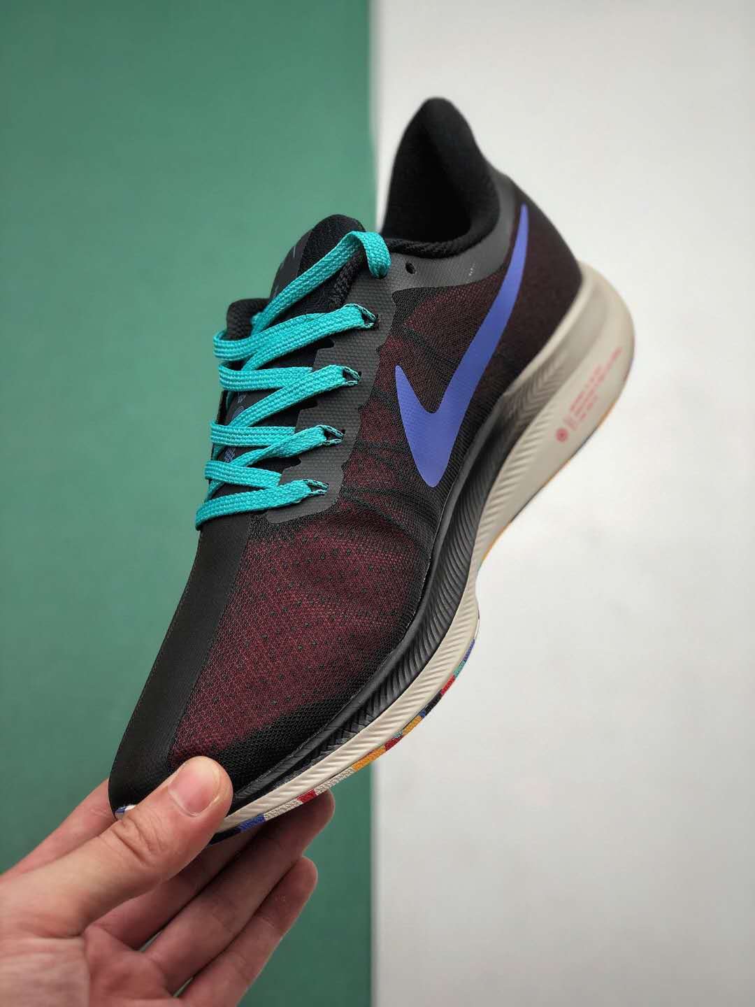 Nike Zoom Pegasus 35 Turbo Multicolor Black Purple Green - AJ4115 004