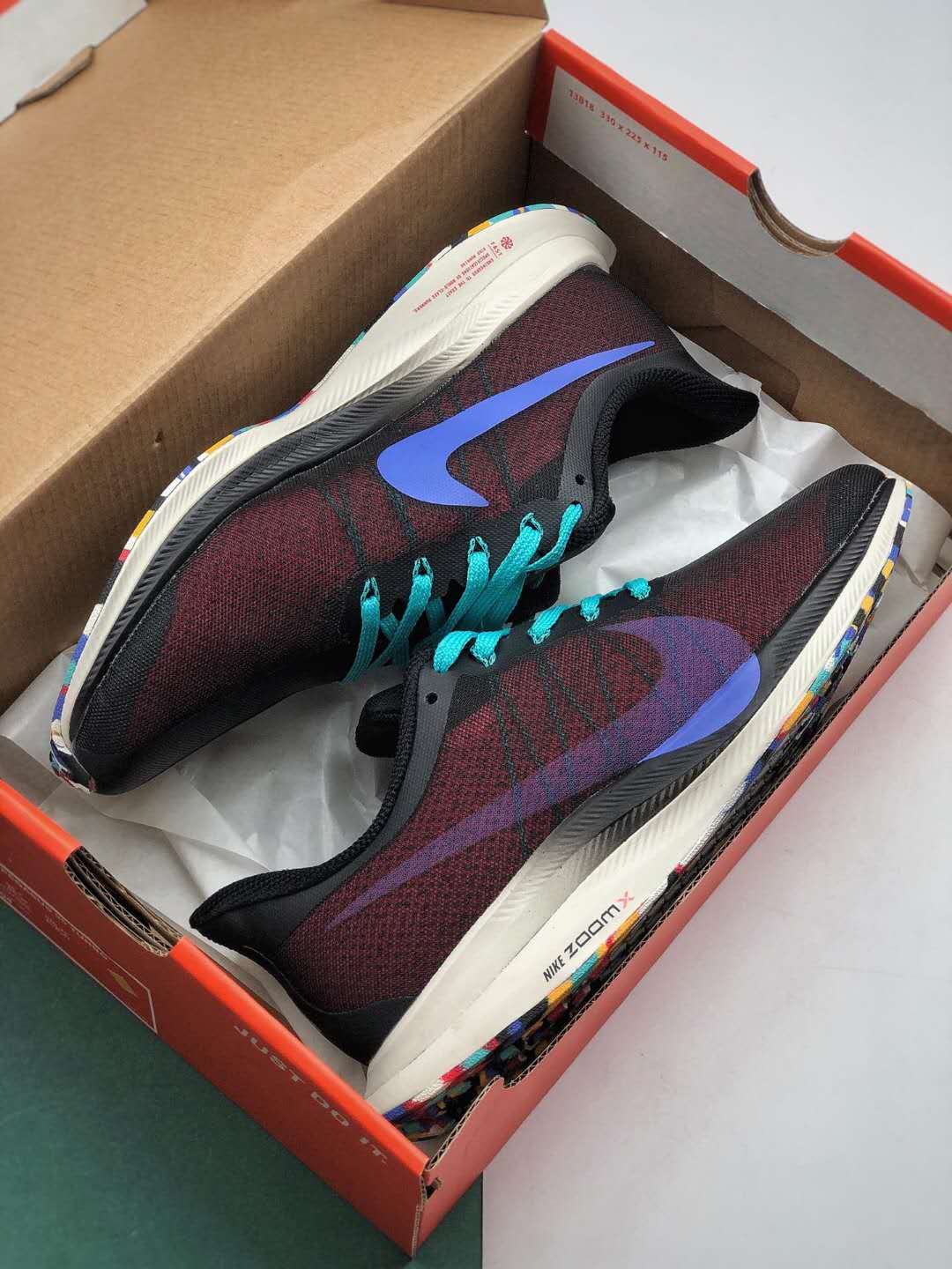 Nike Zoom Pegasus 35 Turbo Multicolor Black Purple Green - AJ4115 004