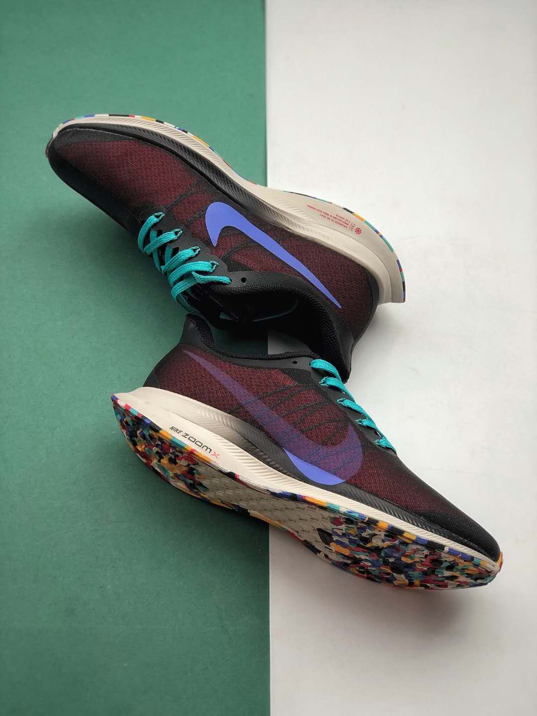 Nike Zoom Pegasus 35 Turbo Multicolor Black Purple Green - AJ4115 004