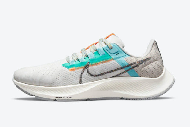 Nike Air Zoom Pegasus 38 'Copa' Summit White/Light Bone-Copa-Multi-Color DC4566-100 - Latest Release from Nike