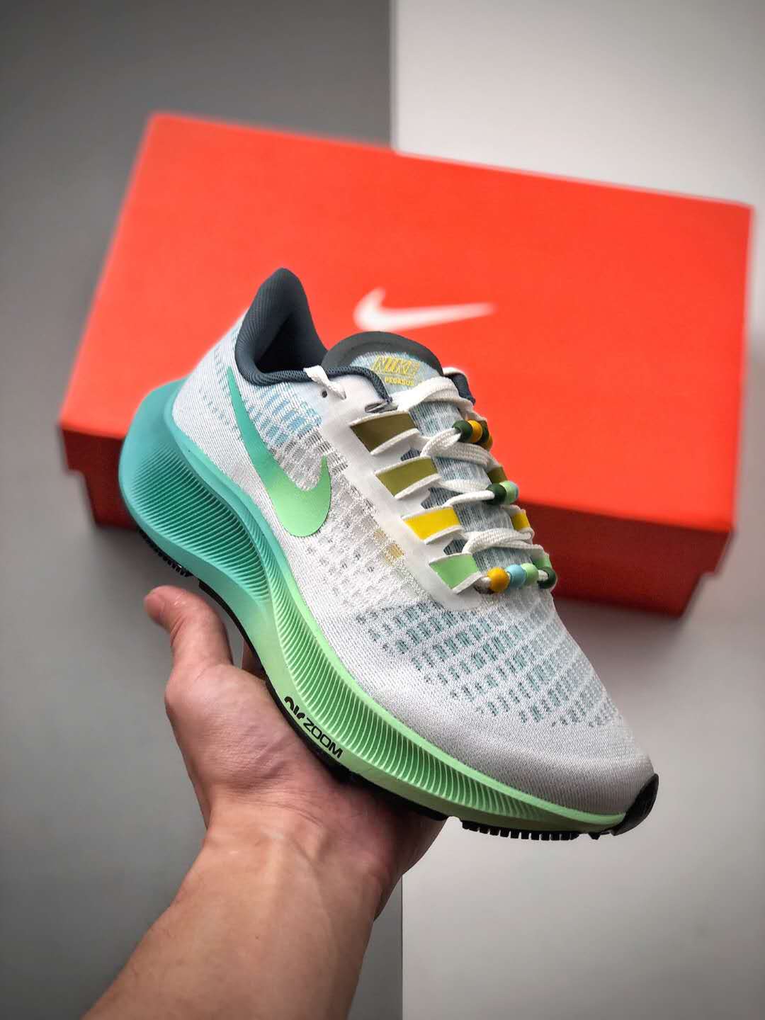 Nike Women's Air Zoom Pegasus 37 Butterfly White Vapor Green CZ8692-134 - Shop Now for the Latest Nike Running Shoes