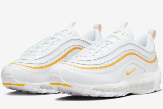 New Nike Air Max 97 White Yellow DM8268-100: Premium Sneakers for Modern Style