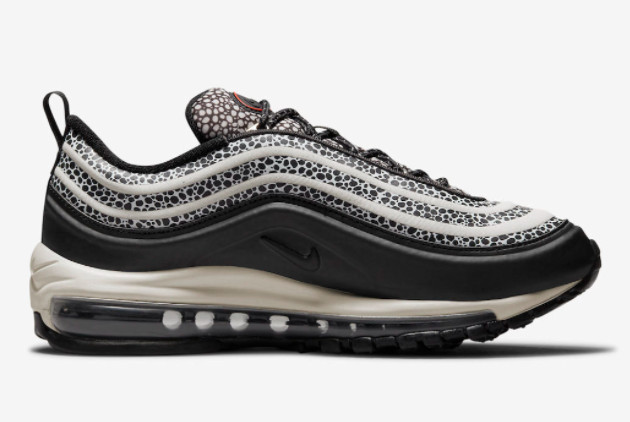 Nike Air Max 97 'Safari' Black/Off-White/Multi DH0559-001 - Trendy and Stylish Sneakers for Men