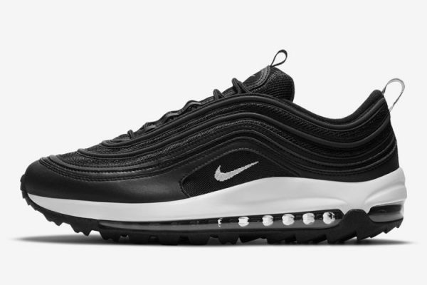 Nike Air Max 97 Golf 'Zebra' Black/Tan DH1313-001 | Premium Golf Shoe