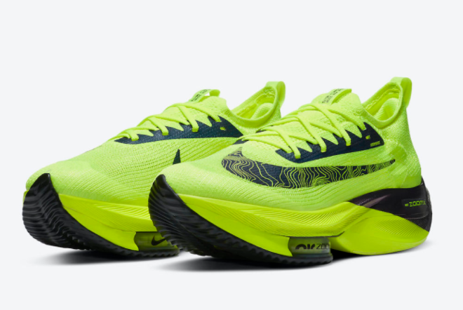 Nike Air Zoom Alphafly NEXT% Volt/Racer Blue-Multi-Color-Black DC5238-702 | Best Performance Running Shoes