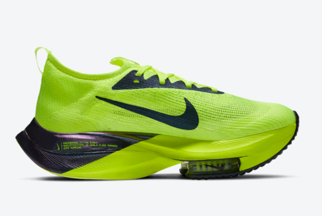 Nike Air Zoom Alphafly NEXT% Volt/Racer Blue-Multi-Color-Black DC5238-702 | Best Performance Running Shoes