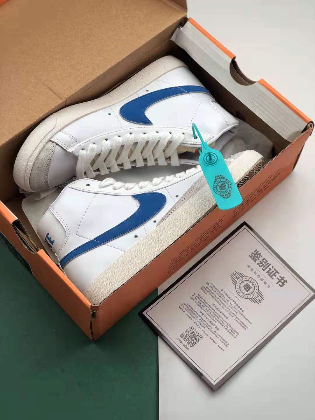 Nike Blazer Mid '77 Vintage 'Pacific Blue' BQ6806-400 - Classic Retro Sneakers | Shop Now!