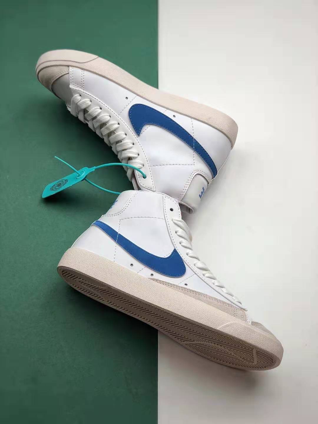 Nike Blazer Mid '77 Vintage 'Pacific Blue' BQ6806-400 - Classic Retro Sneakers | Shop Now!