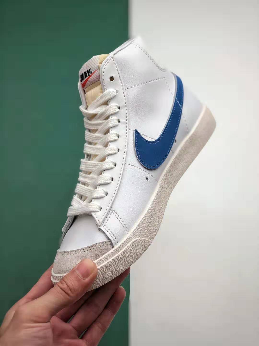 Nike Blazer Mid '77 Vintage 'Pacific Blue' BQ6806-400 - Classic Retro Sneakers | Shop Now!