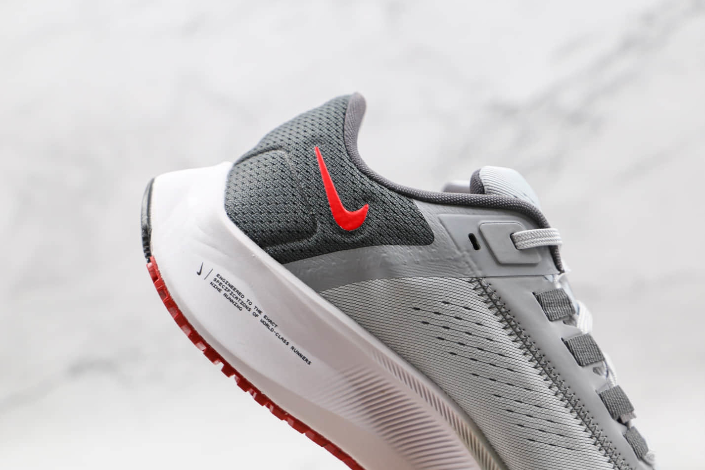 Nike Air Zoom Pegasus 38 'Pure Platinum Chile Red' CW7356-004 - Comfortable Running Shoes | Fast Shipping