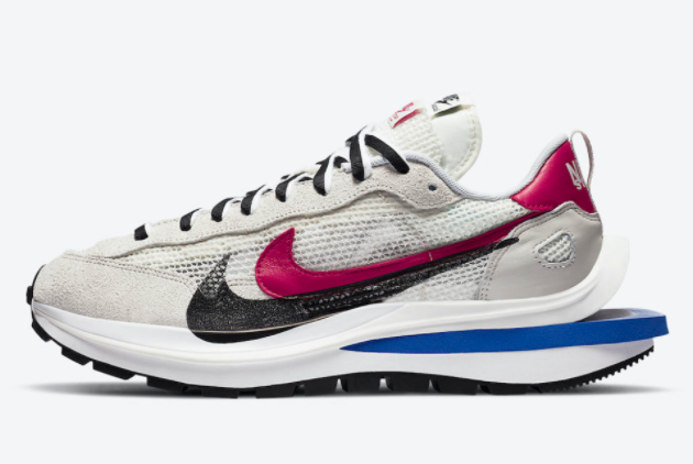 Sacai x Nike VaporWaffle Sesame/Blue Void-White DD1875-200 - Trendy Fusion Sneakers for Modern Style!