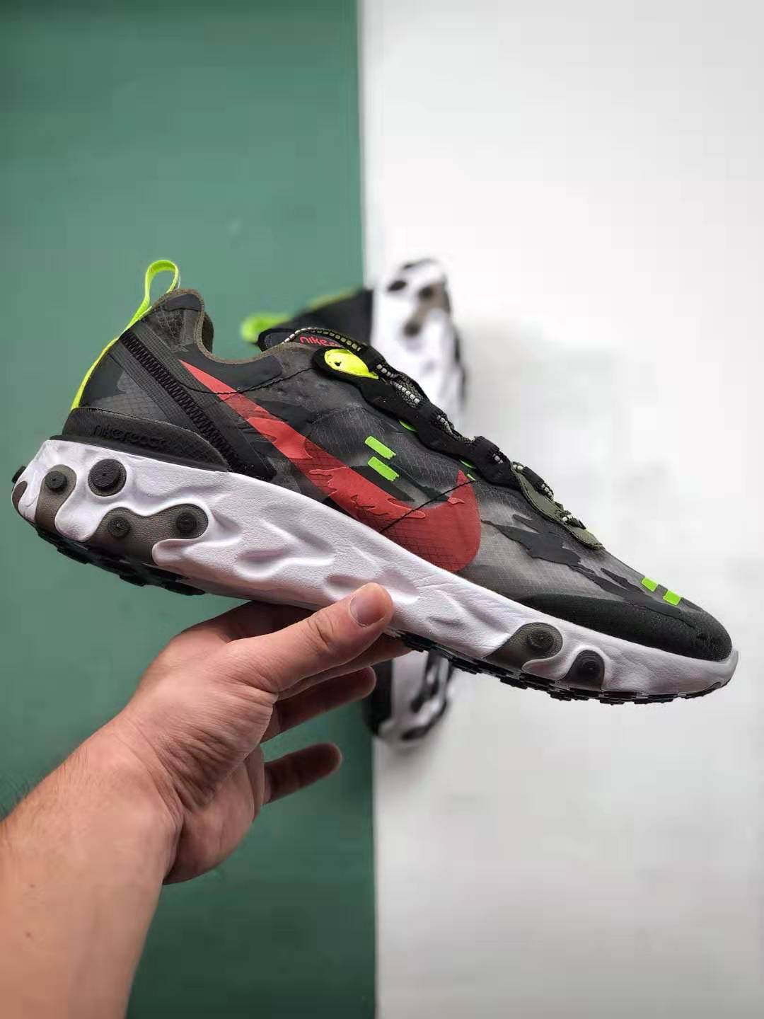 Nike React Element 87 'Camo' CJ4988-200 - Premium Camouflage Sneakers