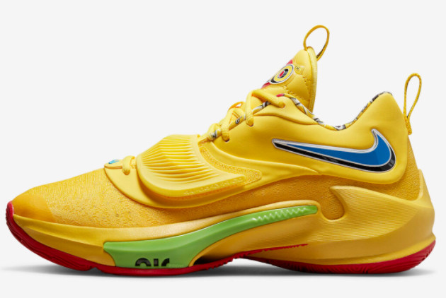 UNO x Nike Zoom Freak 3 Yellow DC9364-700 | Limited Edition Basketball Sneakers