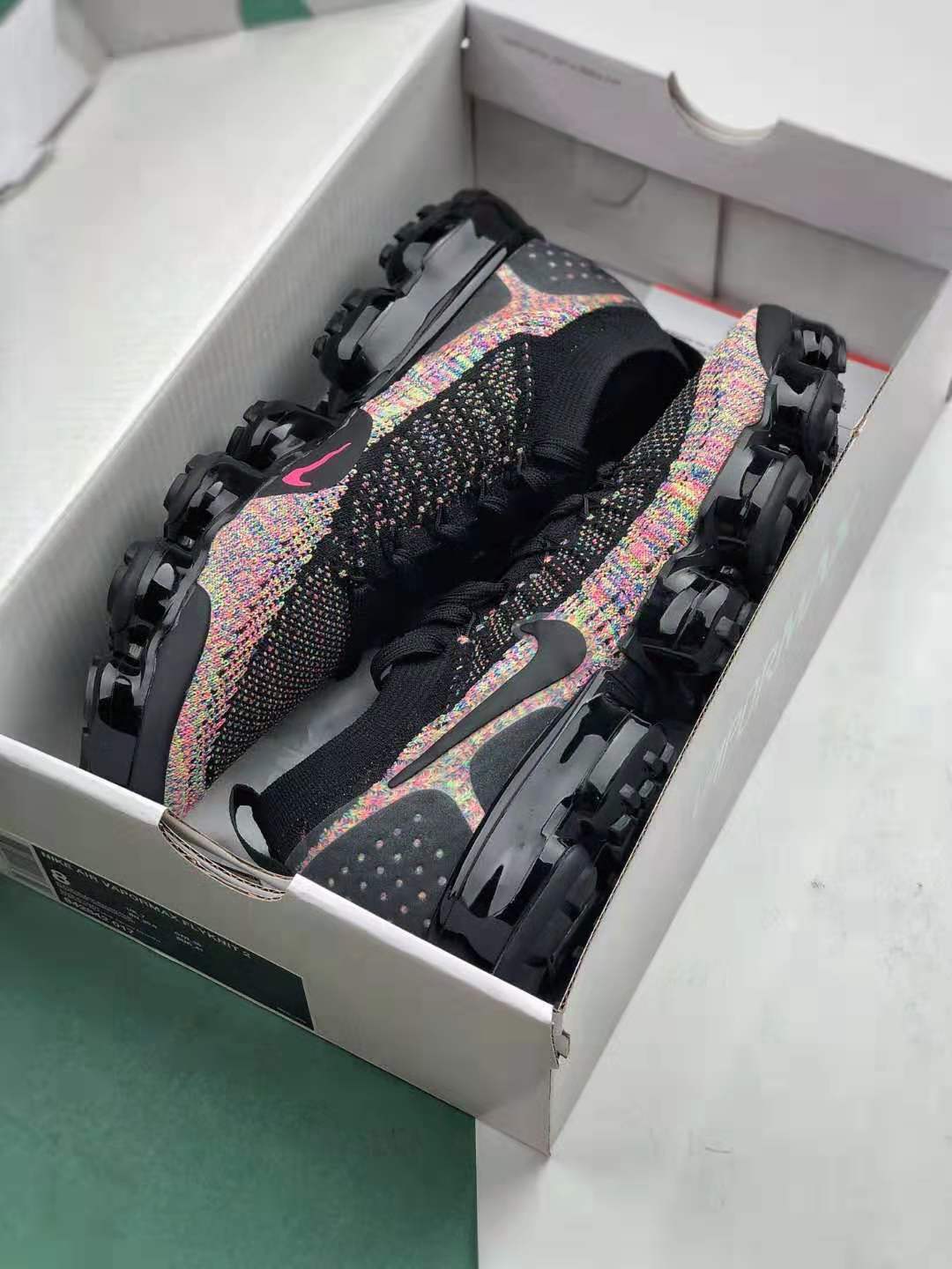 Nike Air VaporMax Flyknit 2 'Black Multi-Color' 942842-017 - Stylish and Versatile Footwear for Unmatched Comfort
