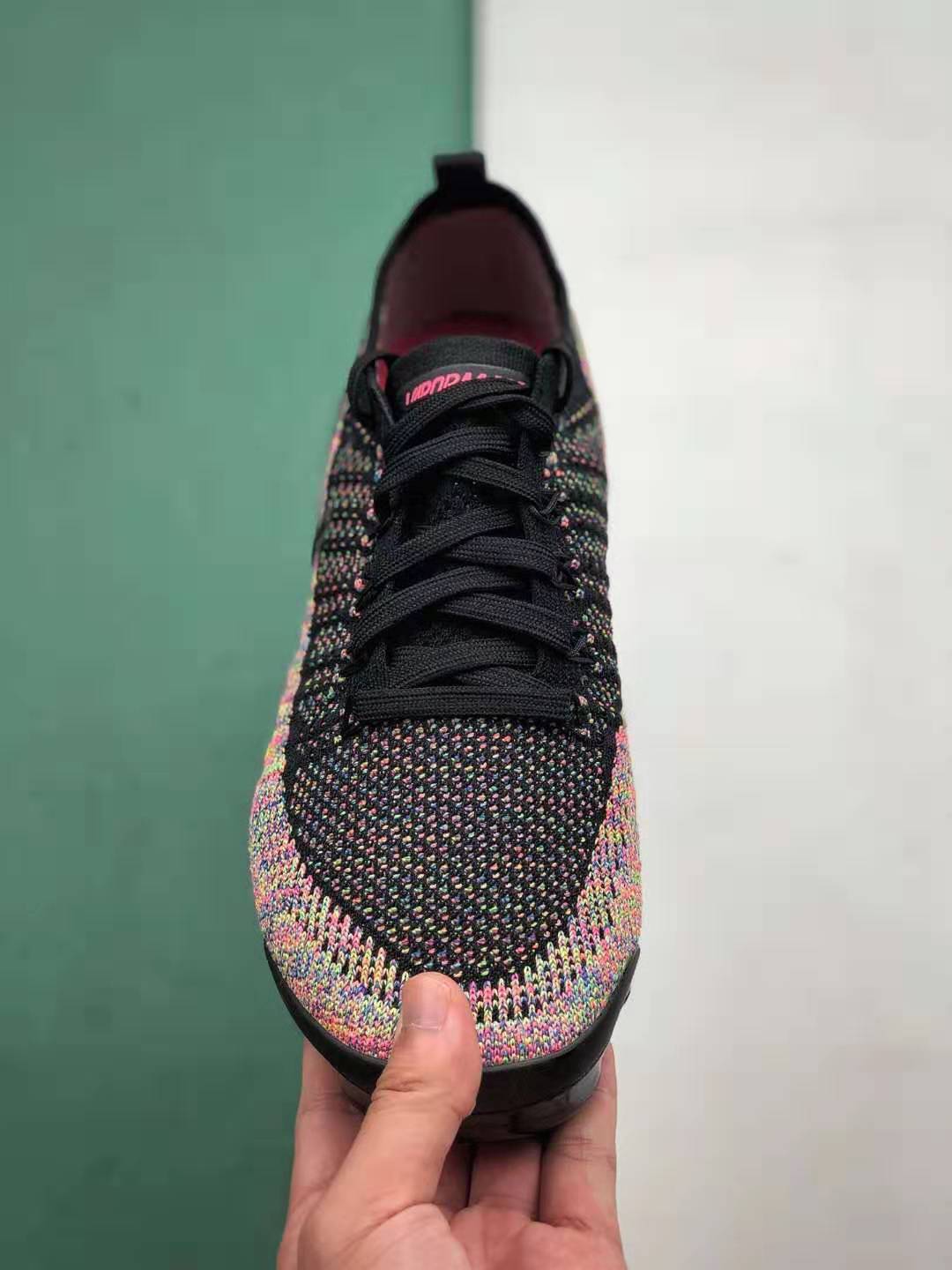 Nike Air VaporMax Flyknit 2 'Black Multi-Color' 942842-017 - Stylish and Versatile Footwear for Unmatched Comfort