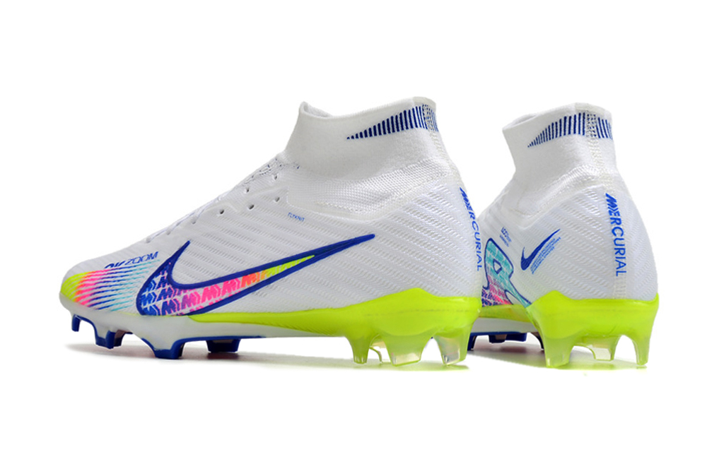 Nike Air Zoom Mercurial Superfly 9 Elite FG Rainbow - White Multicolor | Stylish and Dynamic Football Boots