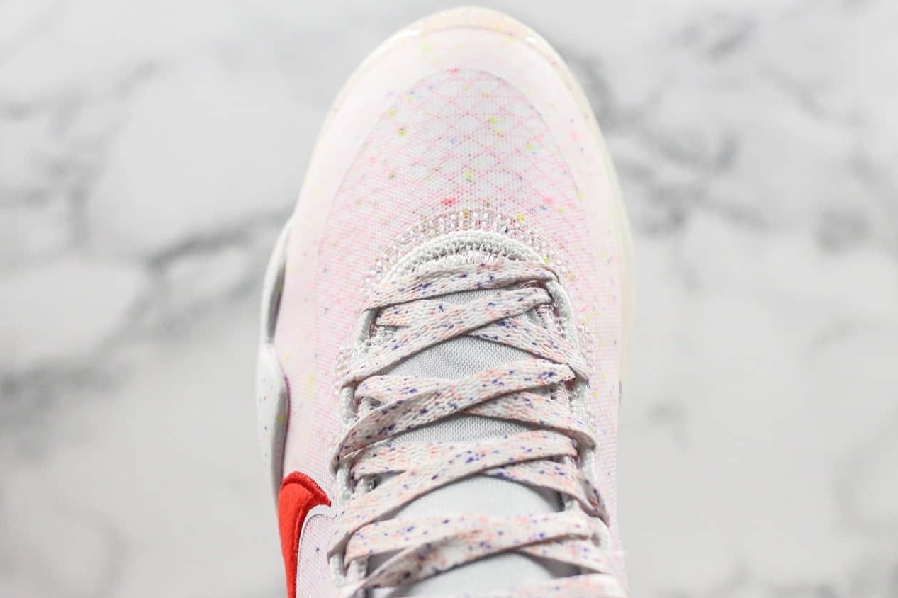 Nike Zoom KD 12 EP White Multi Color Red AR4230 118 - Latest Basketball Shoes from Nike
