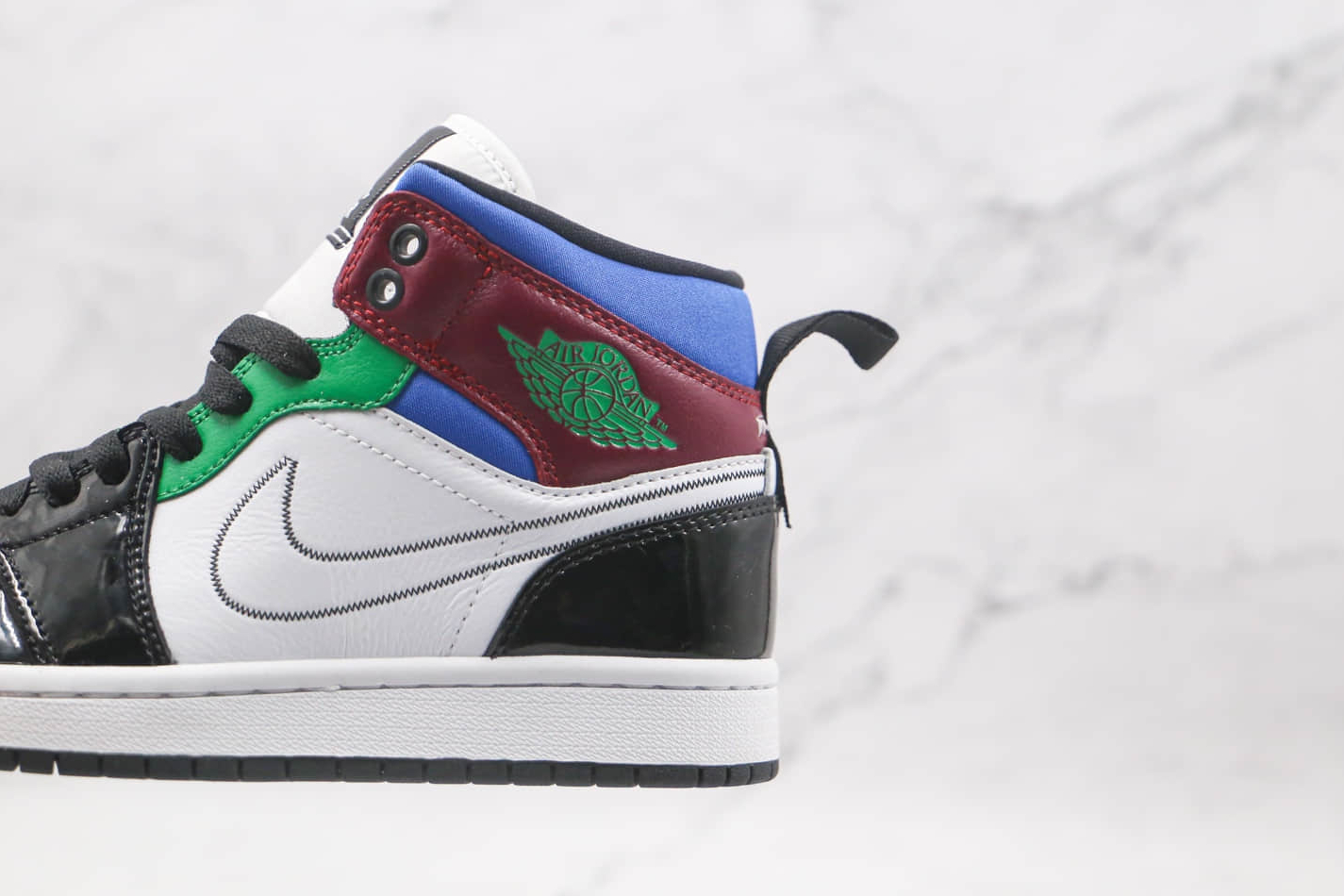 Air Jordan 1 Mid SE 'Black White Multi-Color' DB5454-001 - Trendy & Stylish Sneakers