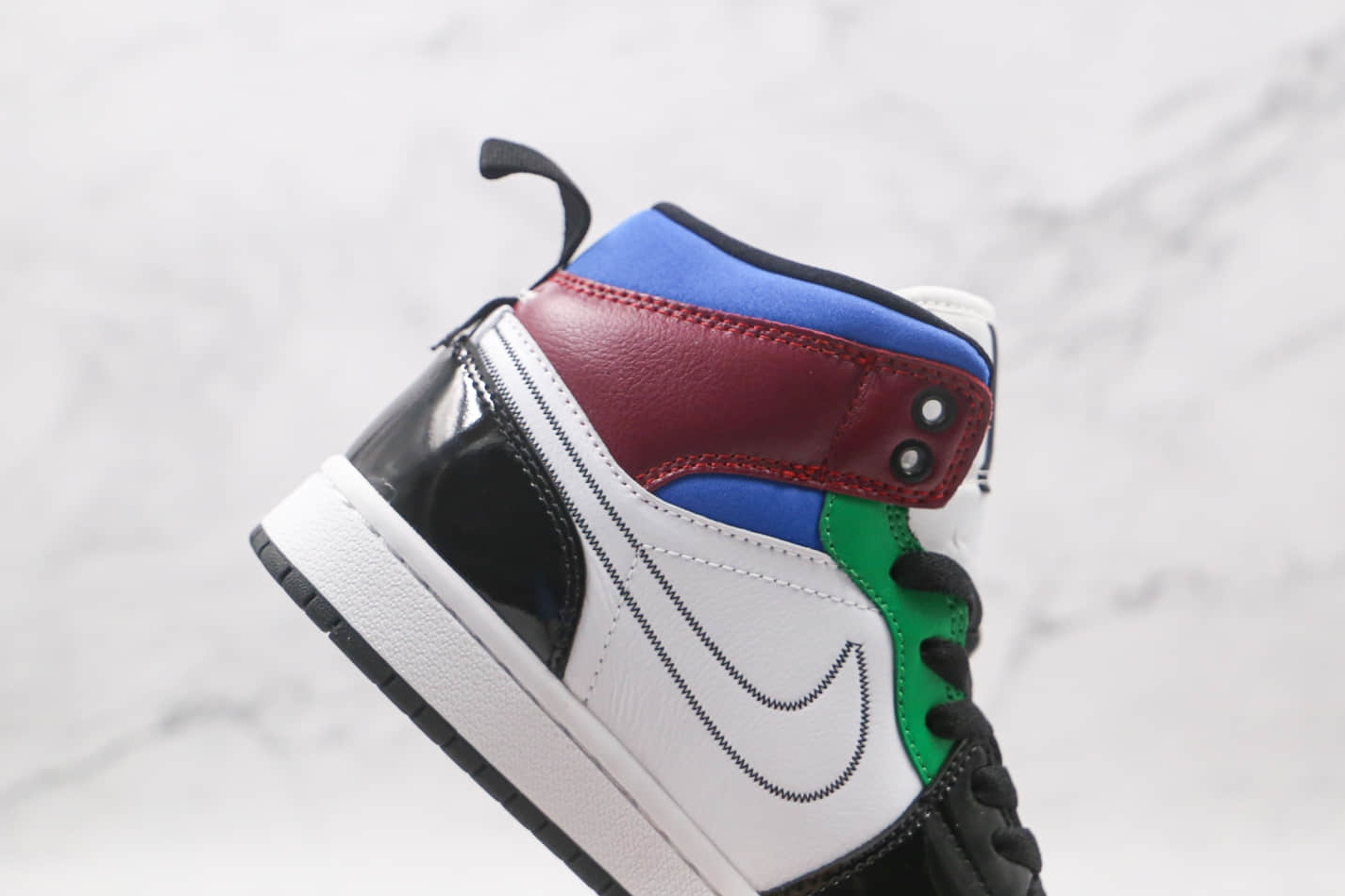 Air Jordan 1 Mid SE 'Black White Multi-Color' DB5454-001 - Trendy & Stylish Sneakers