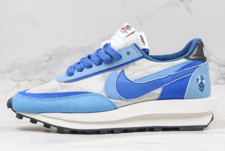 Nike LVD Waffle Daybreak x Sacai White/Lake Blue BV2552-401 - Stylish Collaboration for Sneaker Enthusiasts